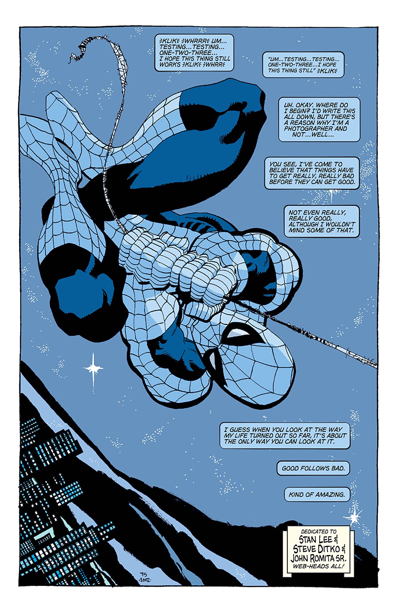 Una carta de amor: Spiderman Blue (2002-2003) | Central Mutante ::.