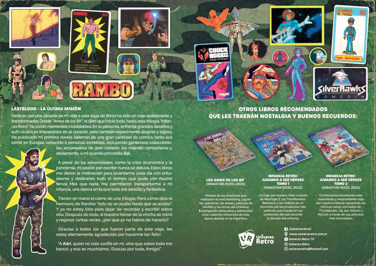 Contratapa Infancia Retro 3 de Sebastian Rizzo (Universo Retro)