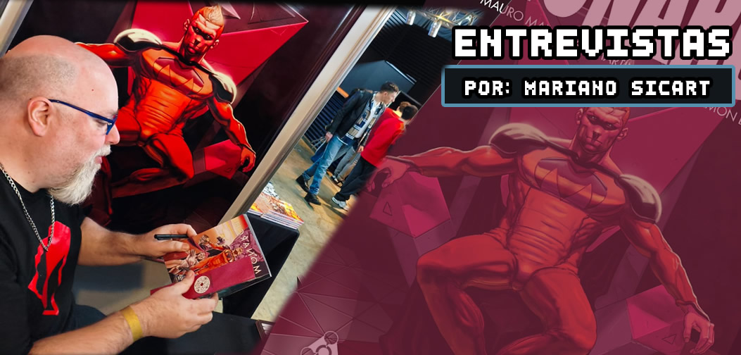 Mauro Mantella presenta su nuevo libro Monarch durante la Crack Bang Boom en Rosario.