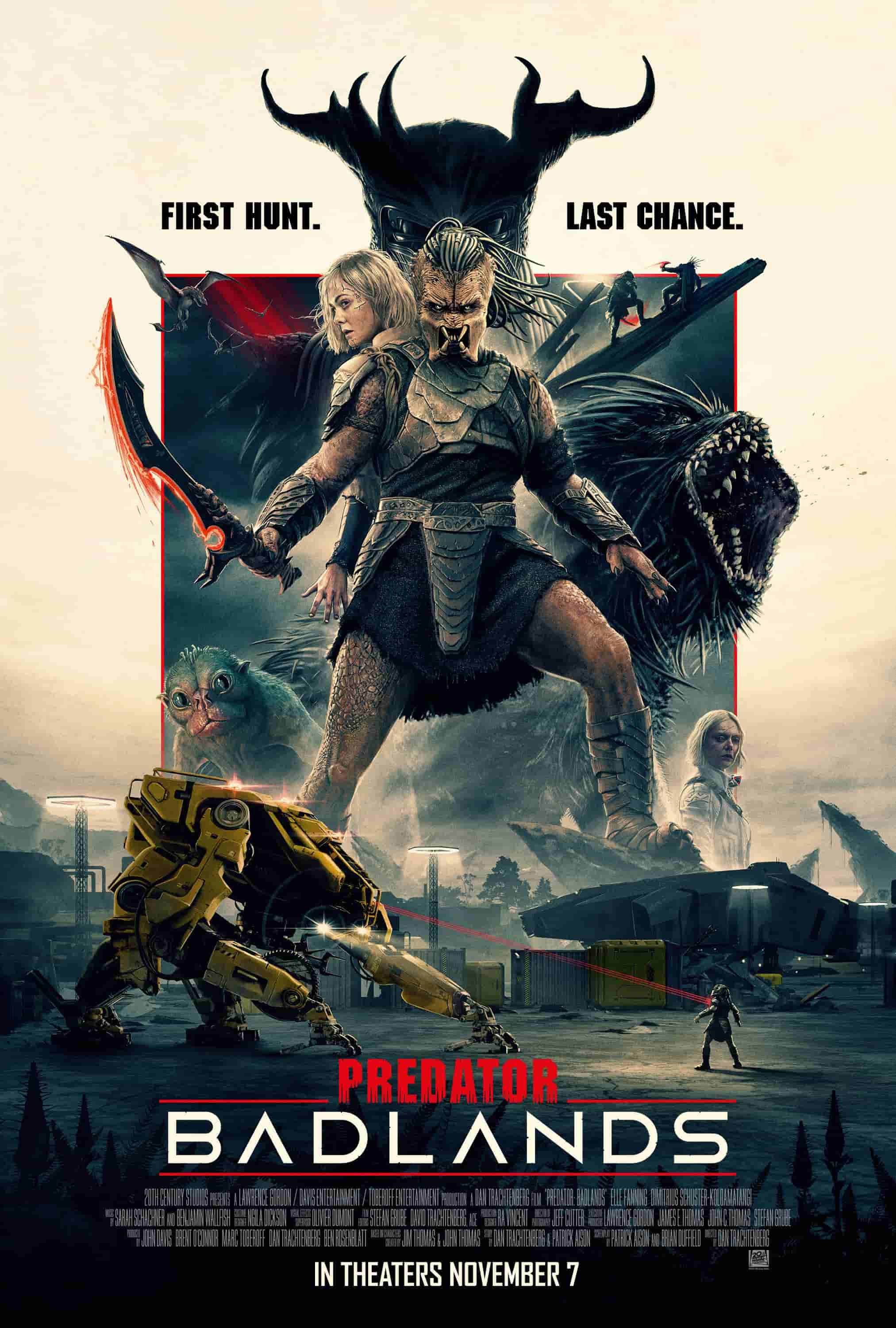 Imagen promocional oficial de “Predator: Badlands”.