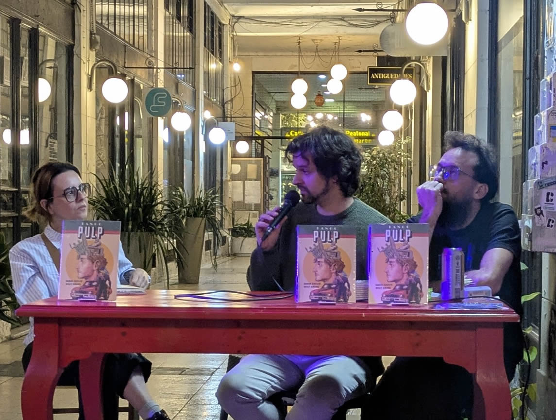 Presentacion de Tango Pulp, historieta de ciencia ficción de Daniel Basilio y Willy Amaru editada por Multiversal