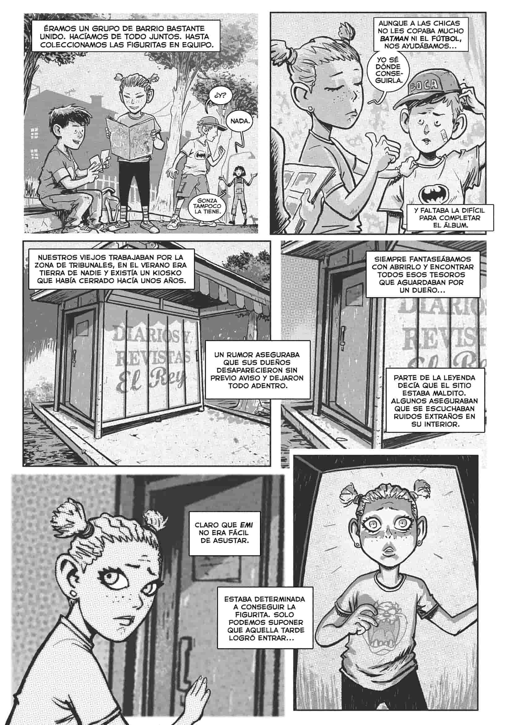 Imagen del cómic Habitantes, antología de terror y suspenso urbano publicada por Noir Ediciones.